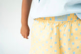 Lulu Mac Butter/Light Blue Polka Dot Short | Youth - Teigan & Co