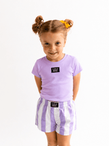 Lulu Mac Darby Shorts-Lavender | Youth - Teigan & Co