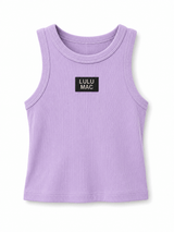 Lulu Mac Dayglow Ribbed Tank Top - Purple - Teigan & Co