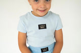 Lulu Mac Light Blue Babydoll Tee | Youth - Teigan & Co