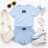 Lulu Mac Light Blue Solid Short | Youth - Teigan & Co