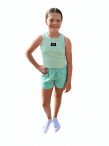 Lulu Mac Mint Solid Short | Youth - Teigan & Co