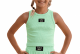 Lulu Mac Mint Solid Tank | Youth - Teigan & Co