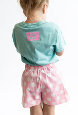 Lulu Mac Polka Dot Shorts - Light Pink | Adult & Youth - Teigan & Co