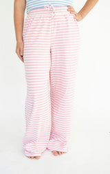 Lulu Mac Stripe Mono-Tag Pant-Light Pink | Women's - Teigan & Co