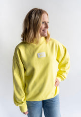 Lulu Mac Terry Cloth Mock Neck - Yellow - Teigan & Co