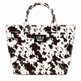 Lulu Mac Tote Bag Cow Print - Teigan & Co