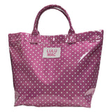 Lulu Mac Tote Bag Pink/White Dot - Teigan & Co