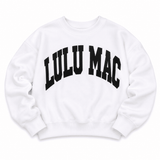 Lulu Mac White & Black Puff Crew Neck | Women's - Teigan & Co