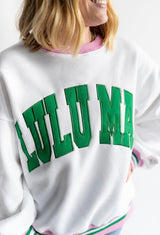 Lulu Mac White/Green Social Club Crew - Teigan & Co