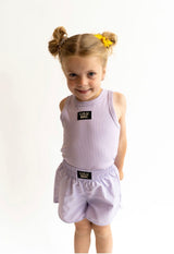Lulu Mac Youth Shorts - Lavender | Youth - Teigan & Co
