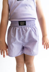 Lulu Mac Youth Shorts - Lavender | Youth - Teigan & Co