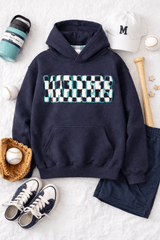 Mariners Checkered Hoodie | Youth - Teigan & Co