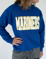 Mariners Classic Royal Blue Patch Crew | Youth & Adult - Teigan & Co