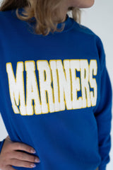 Mariners Classic Royal Blue Patch Crew | Youth & Adult - Teigan & Co