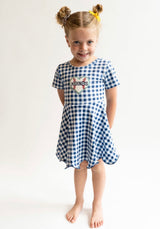 Mariners Heart Gingham Dress | Toddler & Youth - Teigan & Co