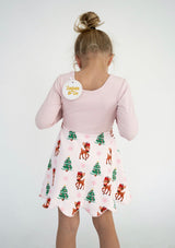 Merry Little Reindeer Active Dress | Toddler & Youth - Teigan & Co