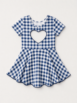 Navy Gingham Active Dress | Toddler & Youth - Teigan & Co
