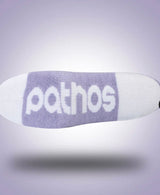 Pathos Socks: “Be Still" Lavender & White - Teigan & Co