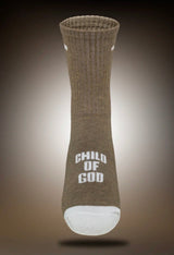 Pathos Socks: “Child of God" New Earth and White - Teigan & Co