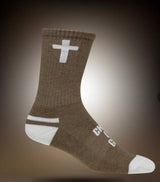 Pathos Socks: “Child of God" New Earth and White - Teigan & Co