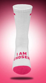 Pathos Socks: "I am Chosen" Dragonfruit Pink - Teigan & Co