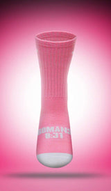 Pathos Socks: "Romans 8:31" Pink & White - Teigan & Co
