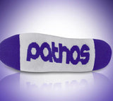 Pathos Socks "Saved by Grace" White & Purple - Teigan & Co