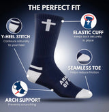 Pathos Socks: “Walk by Faith” Black and White - Teigan & Co