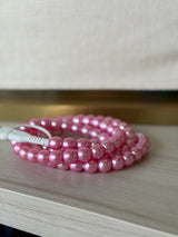 Pearly Pink Beaded 4 - in - 1 Charging Cable - Teigan & Co
