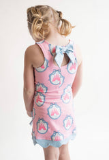 Pink Castle Bow Athletic Dress Set | Toddler & Youth - Teigan & Co