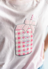 Pink Diet Coke Chenille Patch Tee - Teigan & Co