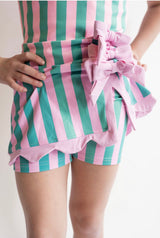 Pink & Green Stripped Bow Athletic Dress Set | Toddler & Youth - Teigan & Co