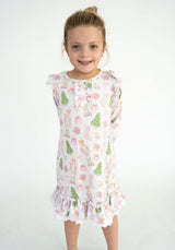Pink Nutcracker Bamboo Pajama Gown | Toddler & Youth - Teigan & Co