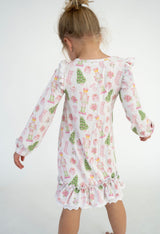 Pink Nutcracker Bamboo Pajama Gown | Toddler & Youth - Teigan & Co