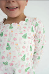 Pink Nutcracker Scallop Active Dress | Toddler & Youth - Teigan & Co
