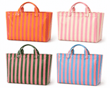 Pinstripe Summer Totes - Teigan & Co