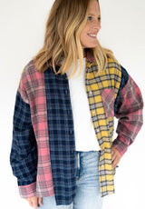 Plaid Patchwork Flannel | Women's - Teigan & Co