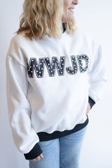 Polka Dot WWJD Mock Neck | Women's - Teigan & Co
