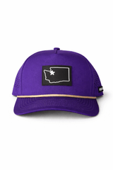 Purple State Pride Waterproof Snapback Hat | Adult - Teigan & Co