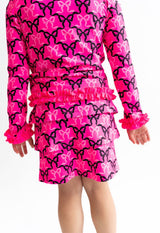 RuffleButts Neon Pink Bow Skort | Toddler & Youth - Teigan & Co
