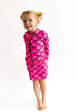 RuffleButts Neon Pink Bow Skort | Toddler & Youth - Teigan & Co
