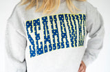 Seahawks Polka Dot Mock Neck Sweatshirt | Women's - Teigan & Co