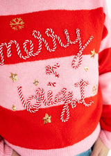 Simply Southern Holiday Striped Sweater | Women's - Teigan & Co