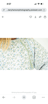 Simply Southern Lounge Crew Neck – Robin’s Egg Floral | Women's - Teigan & Co