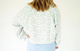 Simply Southern Lounge Crew Neck – Robin’s Egg Floral | Women's - Teigan & Co