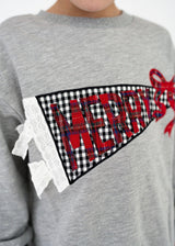 Simply Southern Merry Appliqué Crew | Youth - Teigan & Co