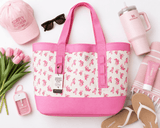 Simply Southern Pink Floral Everyday Tote Bag - Teigan & Co
