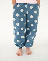 Soft Washed Polka Dot Four Stripe Track Jogger Pants | Women's - Teigan & Co