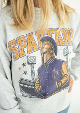 Spartan Rhinestone Rally Crew Neck | Womens - Teigan & Co